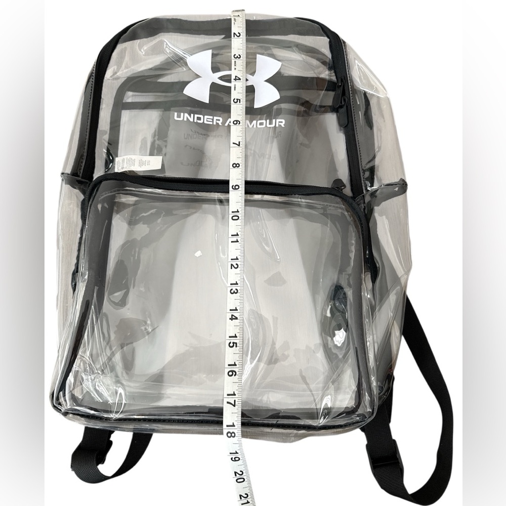 Under Armour Transparent Backpack with Black Accents, EUC, Unisex Backpack - Picture 3 of 10